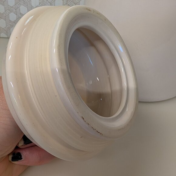 Rae Dunn Made With Love Canister Cookie Jar With Lid Farmhouse Decor Black White - Picture 7 of 11